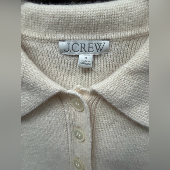 J CREW  SIZE M Milano-stitch cinched-waist cardigan - Picture 7 of 7
